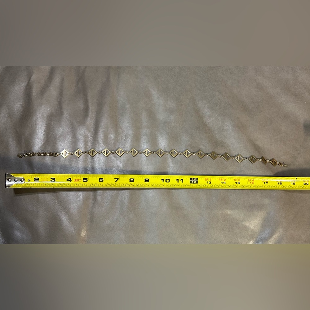 Christian Dior EUC Vintage Gold-Toned 18” Geometric Abstract Necklace (N15) - Picture 10 of 10
